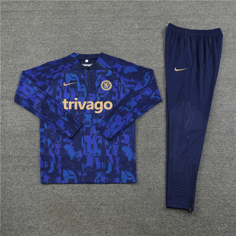 Chelsea 23-24 | Blue Camouflage Style  | Tracksuit