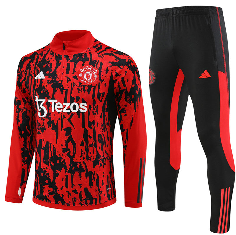 Manchester United 23-24 | Red Camouflage Style | Tracksuit