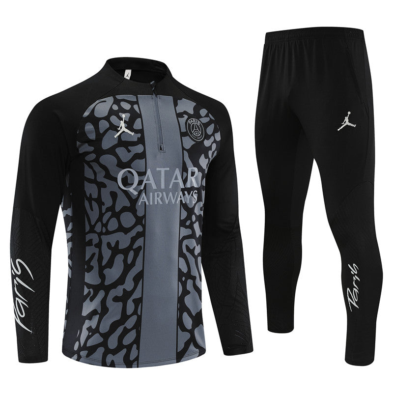  PSG 23-24 | Gray Black Camouflage Style | Tracksuit  - GOKITS