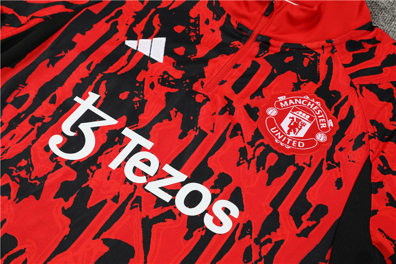 Manchester United 23-24 | Red Camouflage Style | Tracksuit