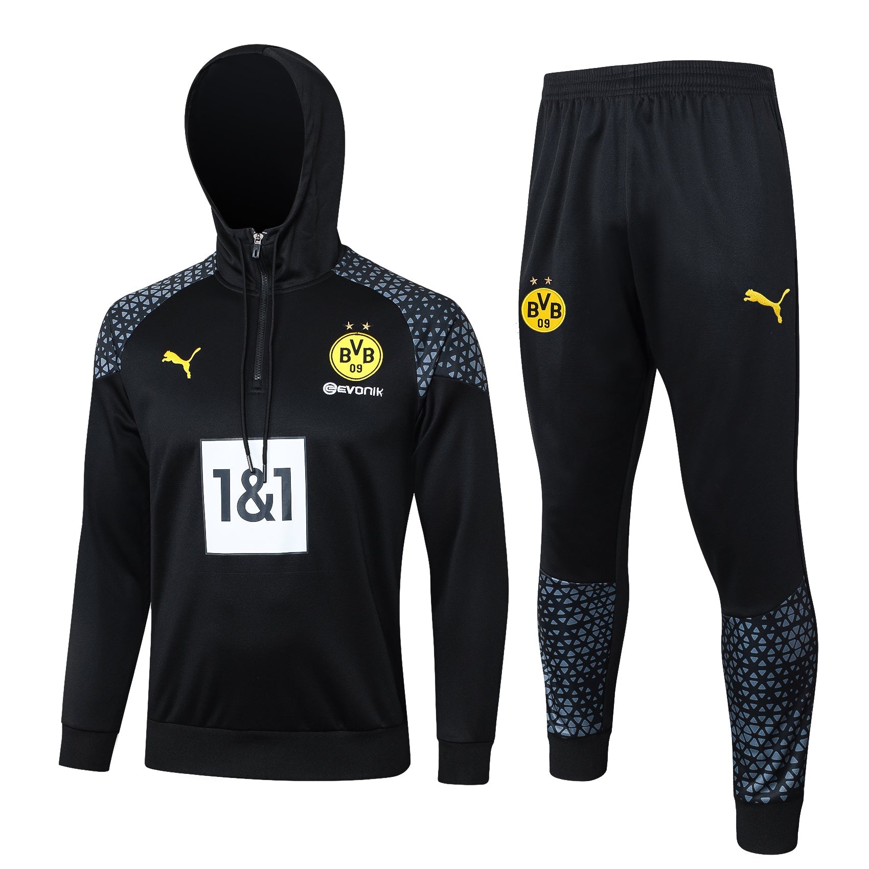 Borussia Dortmund 23-24 | Black | Tracksuit Hoodie - gokits gokits